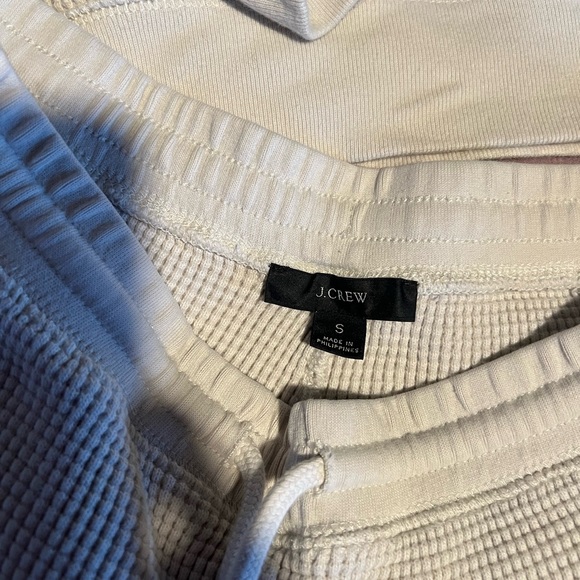 J. Crew Waffle Sweatshirt & Short Lounge Set Size S/M - Picture 4 of 5